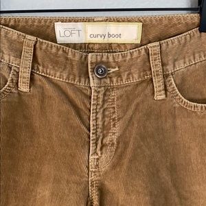 Ann Taylor loft curvy boot corduroy pants